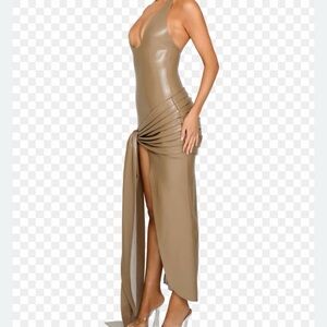 Coucoo leather Jaya dress